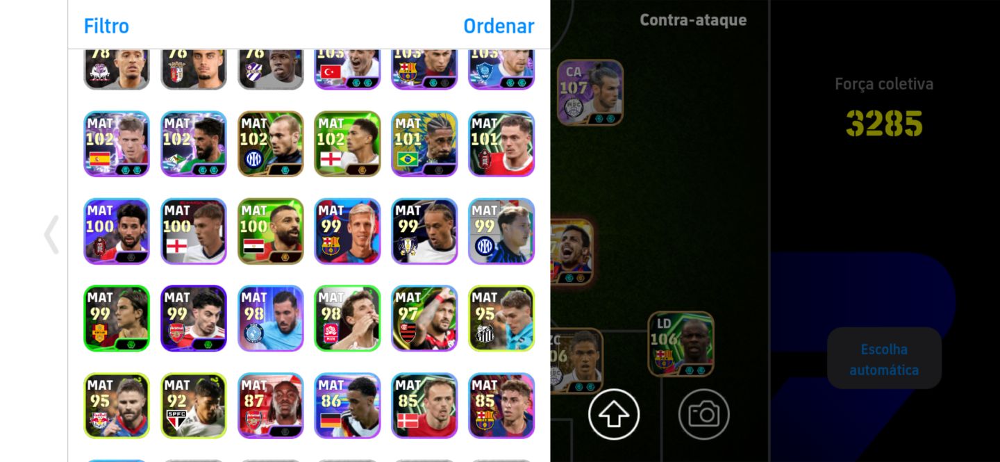 Conta full legends efootball mobile