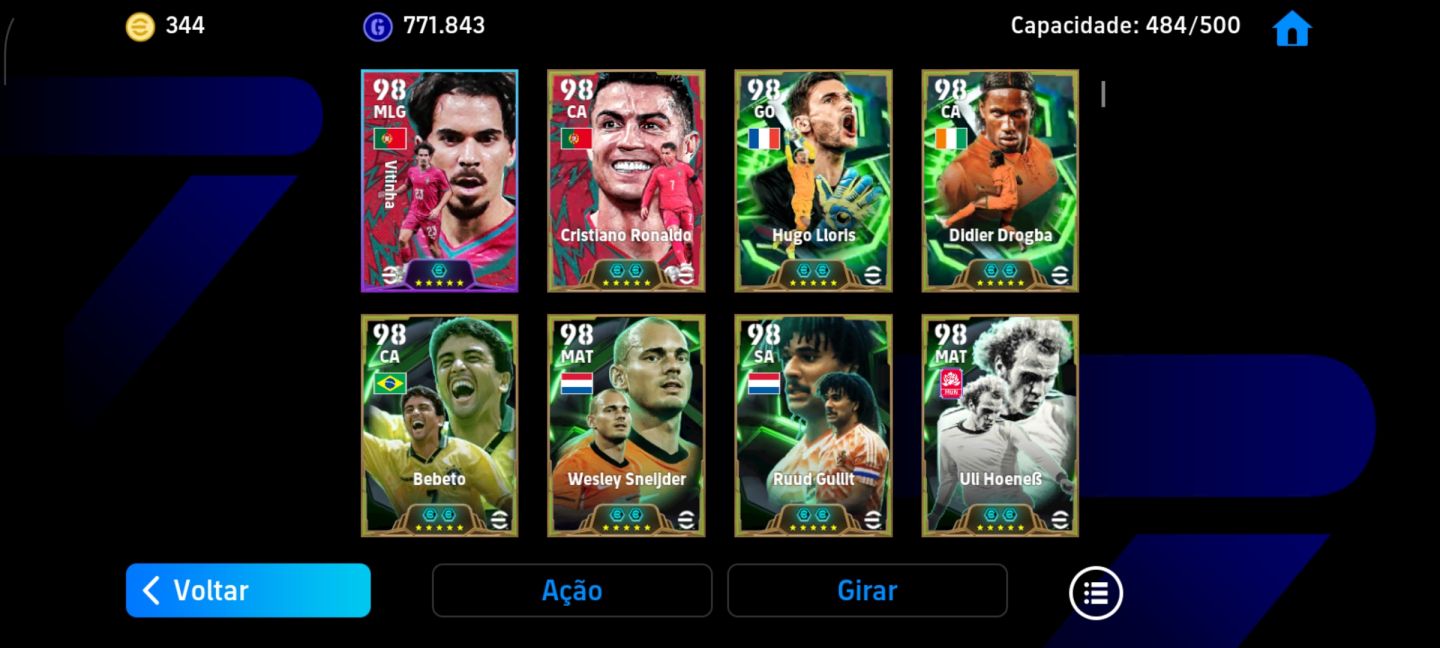 CONTA EFOOTBALL MOBILE COM 3266 DE FORÇA!