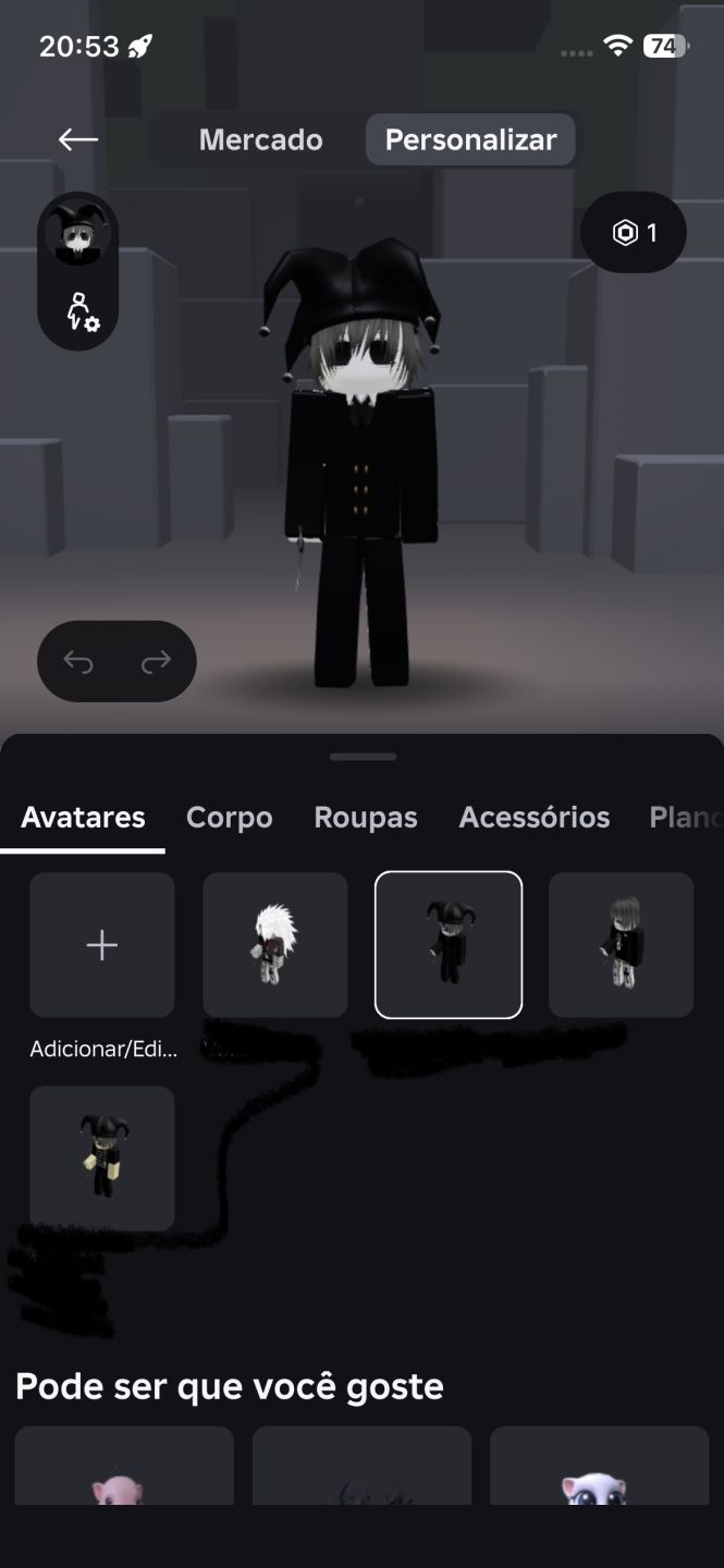 Conta super boa de Roblox
