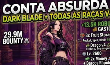 BLOX FRUITS 29.9M BOUNTY | DARK BLADE + TODAS V4 | +13K ROBUX GASTOS (PROMOÇÃO)