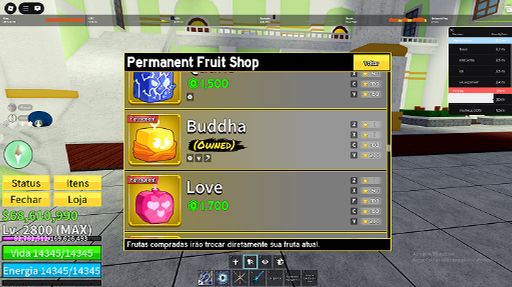Conta BloxFruits RARISSIMA 4 FRUTAS PERM + 30M BOUNTY + ALL GAMEPASS