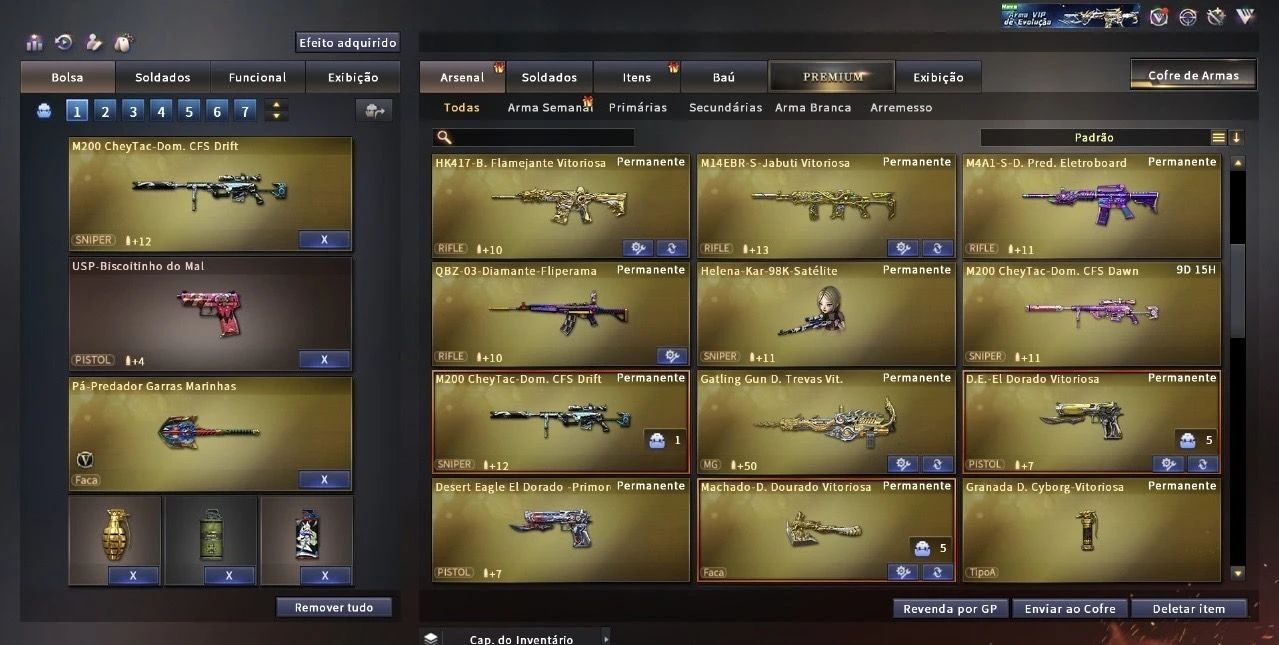 CONTA CROSSFIRE INCRIVEL