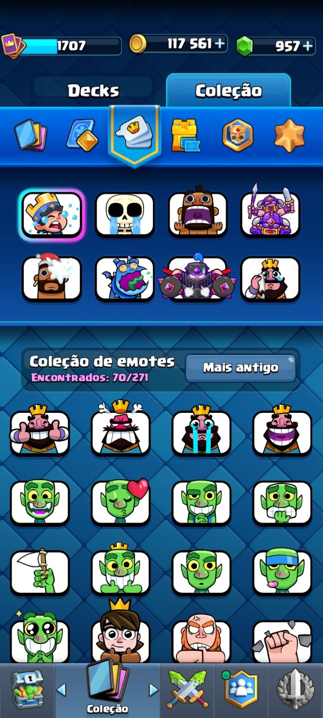 CLASH ROYALE | 14K TROFÉUS | TORRE 16 | 19 EVOLUÇÕES | 14 HERÓIS | 70 EMOTES