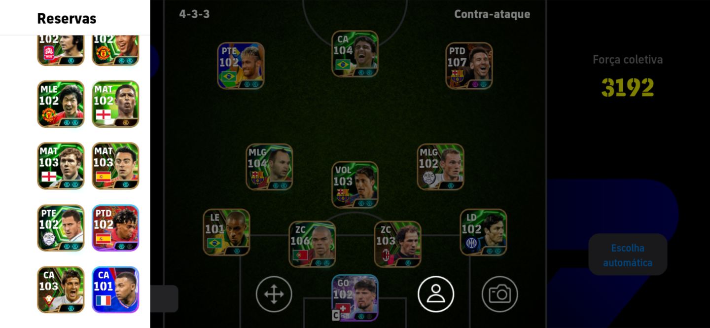 Conta braba de efootball para subir de divisão