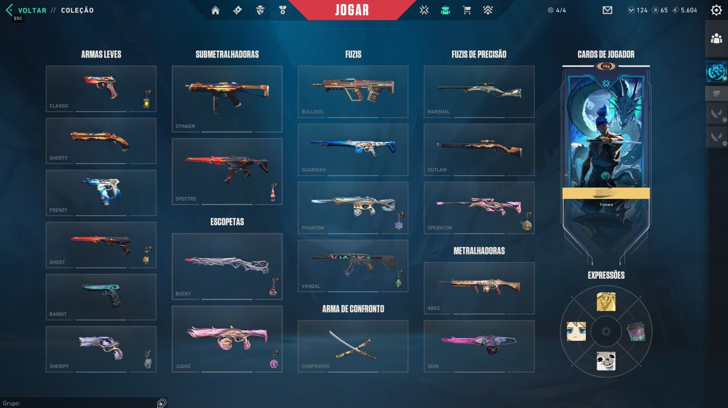 Conta Valorant Ascendente Full Acesso com Muitas Skins e Banners