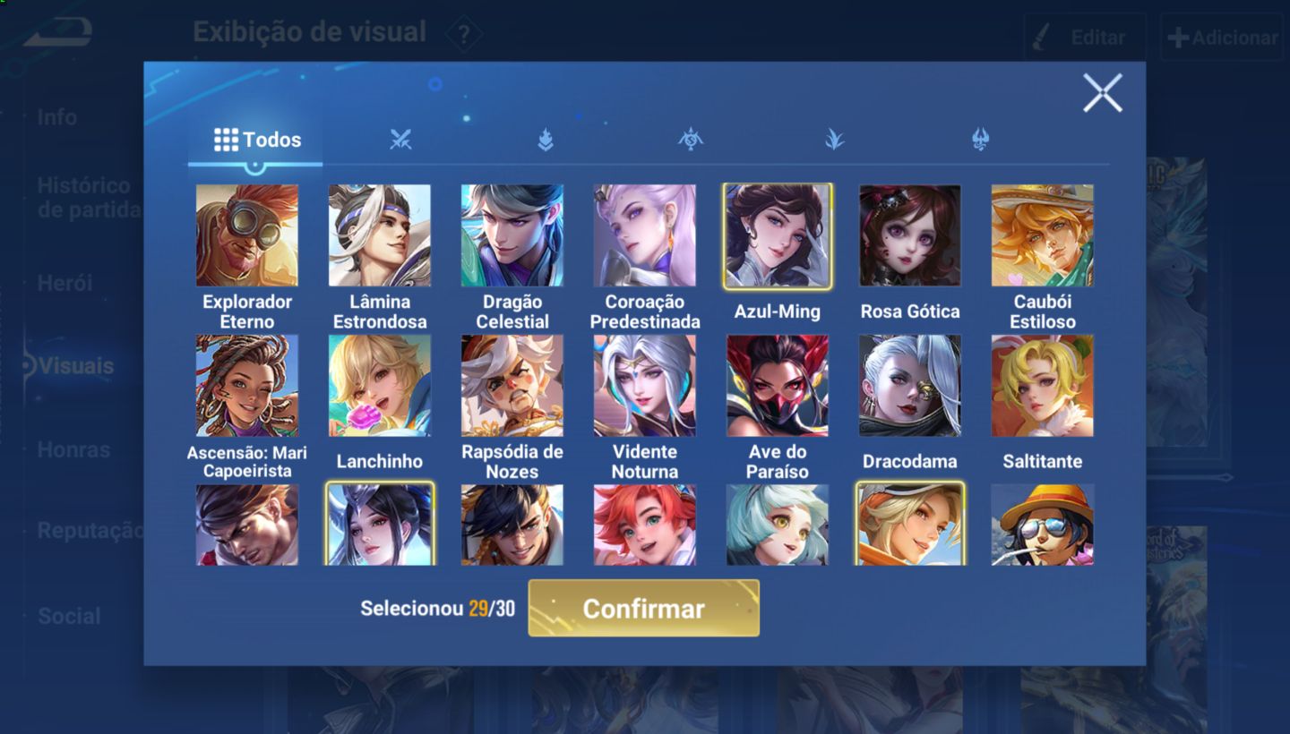 Conta honor of kings nobreza 7