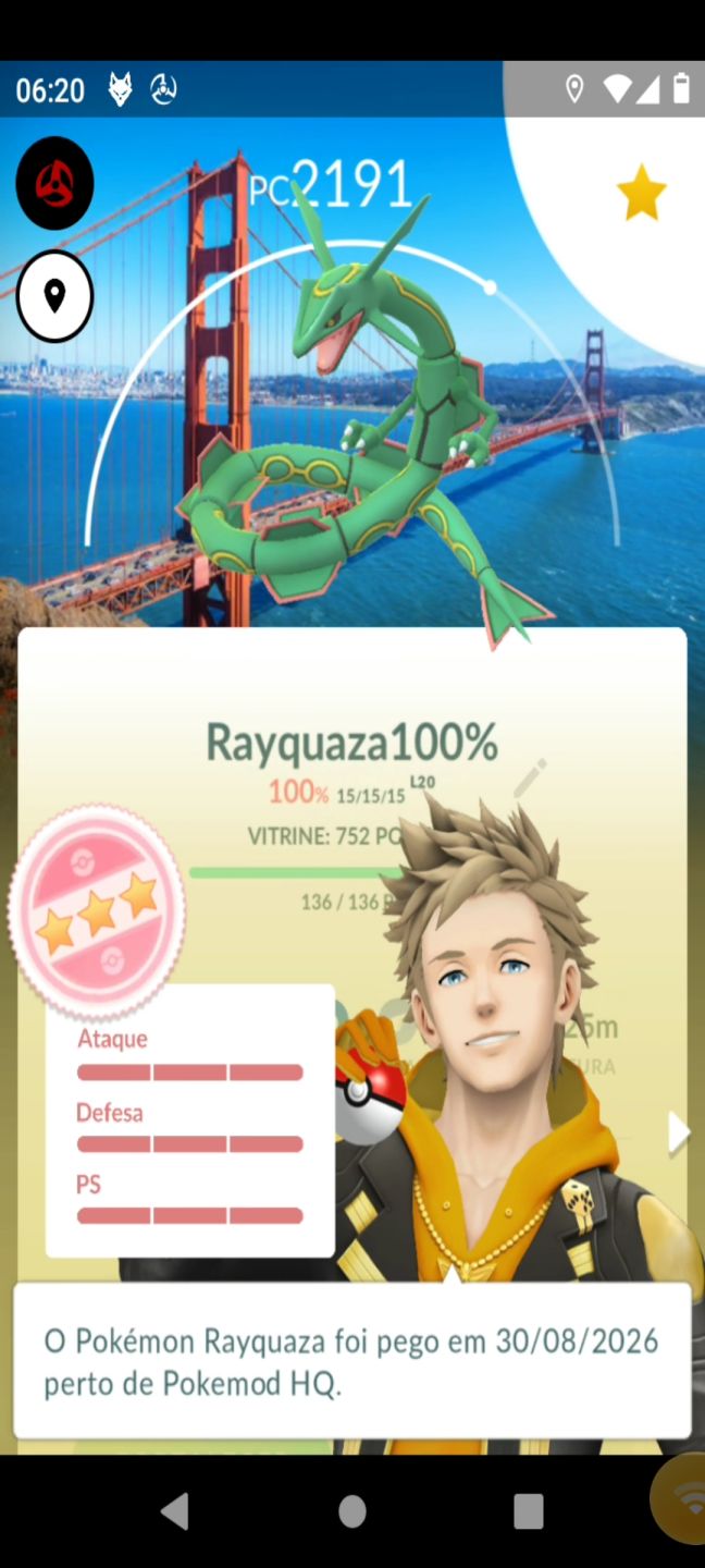 Conta level 53 + Rayquaza 100% com fundo raro