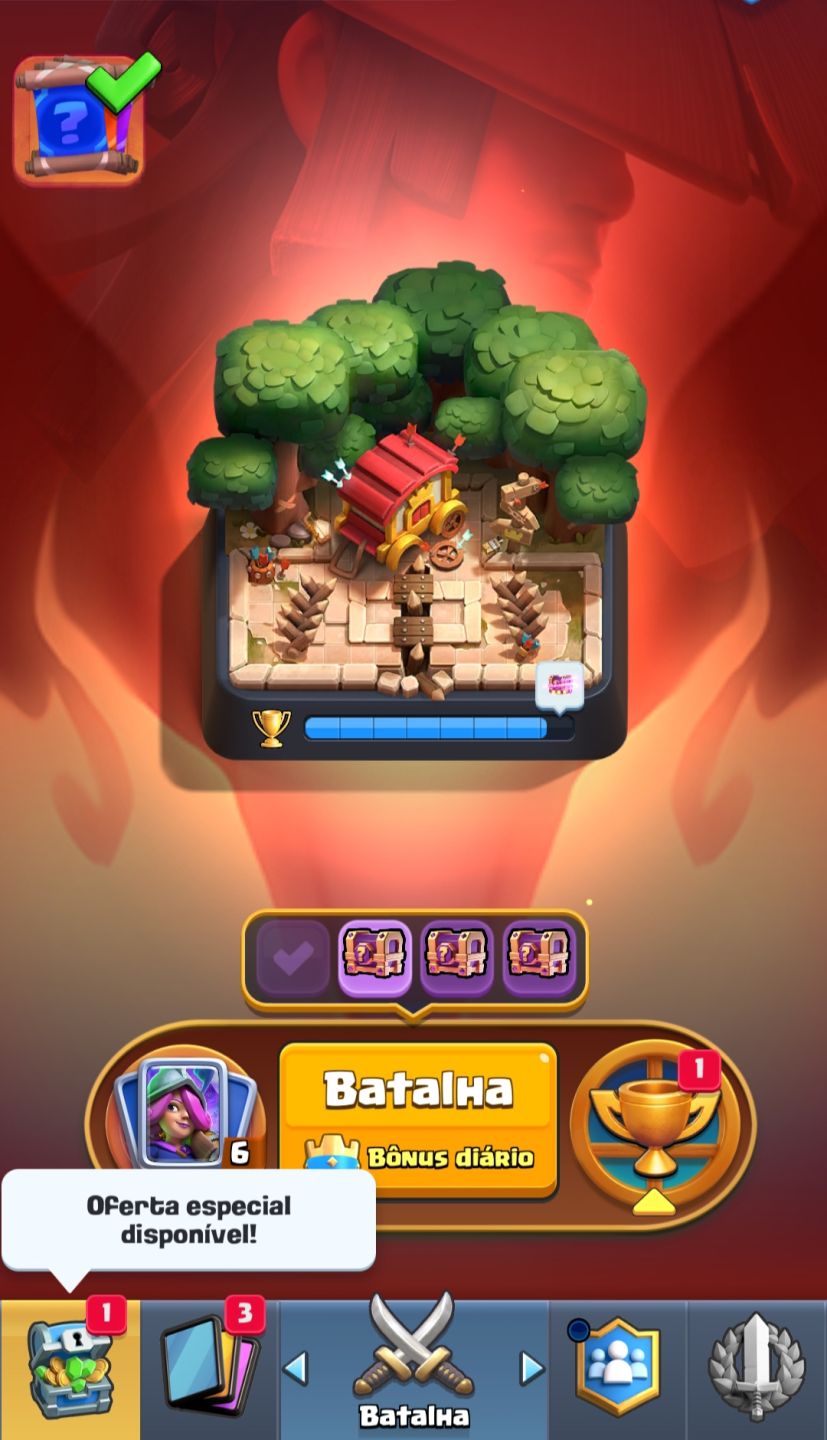 CLASH ROYALE, CONTA +10K DE TROFÉU