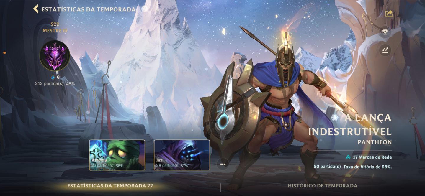 Conta Wild Rift Mestre 3 full champs, 82 skins
