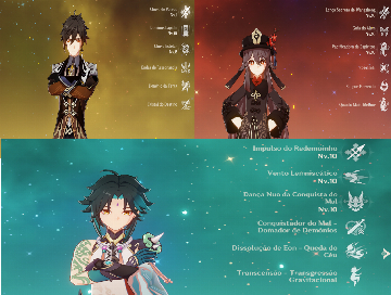 PROMO GENSHIN IMPACT AR59 + 4 ARCONTES/CONTA Honkai Star Rail