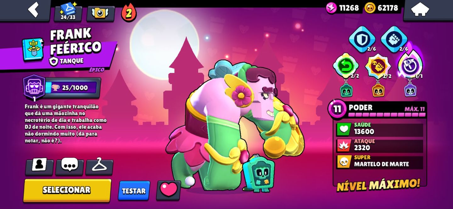 CONTA DE BRAWL STARS EXTREMAMENTE GEMADA