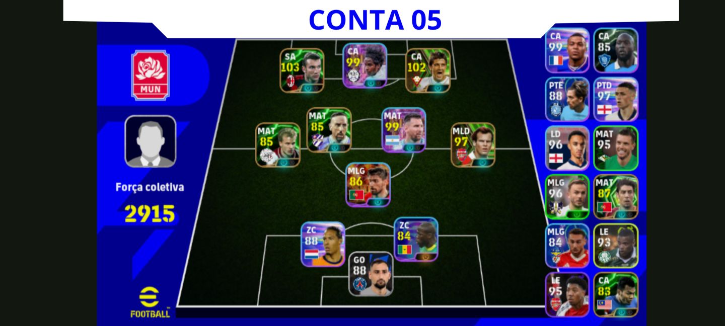 Contas Efootball Iniciais com Épicos/big Times Garantidos! Vol. 3