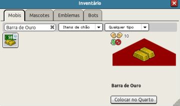 10x Barras de Ouro - 500c em Habbo Moedas