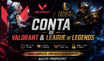 CONTA LOL + BETA VALORANT com muita coisa