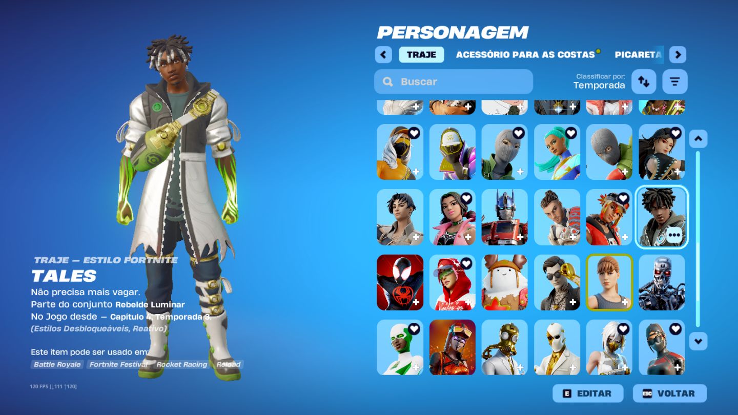 Conta fortnite 80 skins incluindo de passes entrega na mesma hora da compra