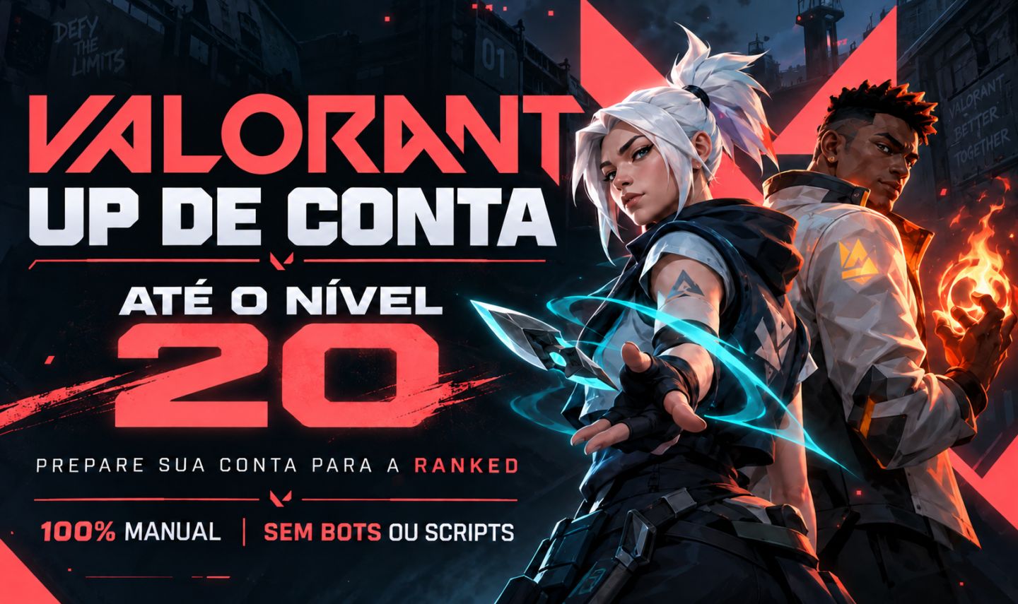 UPE MANUAL DE CONTA VALORANT PARA LV 20 - DESBLOQUEIO DE RANKED