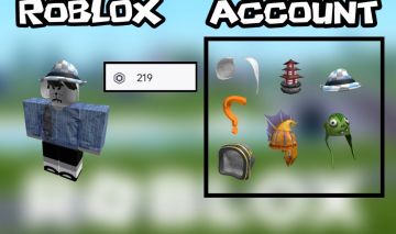 Conta ROBLOX Com White dog ears + Question mark + 219 ROBUX + 6 Toycodes