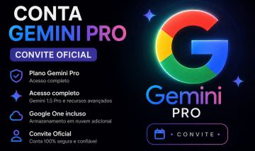 Gemini Pro Ativação por Convite - 1 Mês
