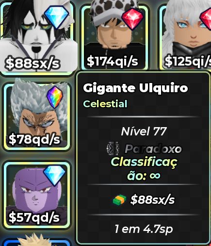 ANIME DICE | PERSONAGENS 100Sx ATÉ 1Sp+ | ENTREGA VIA TRADE