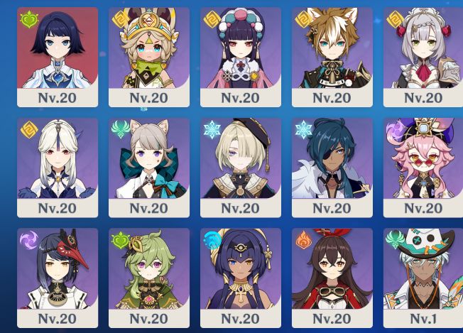 Conta Genshin AR 59 (2021) |Neuvillette C1+16 5 | 6 personagens C6 | América
