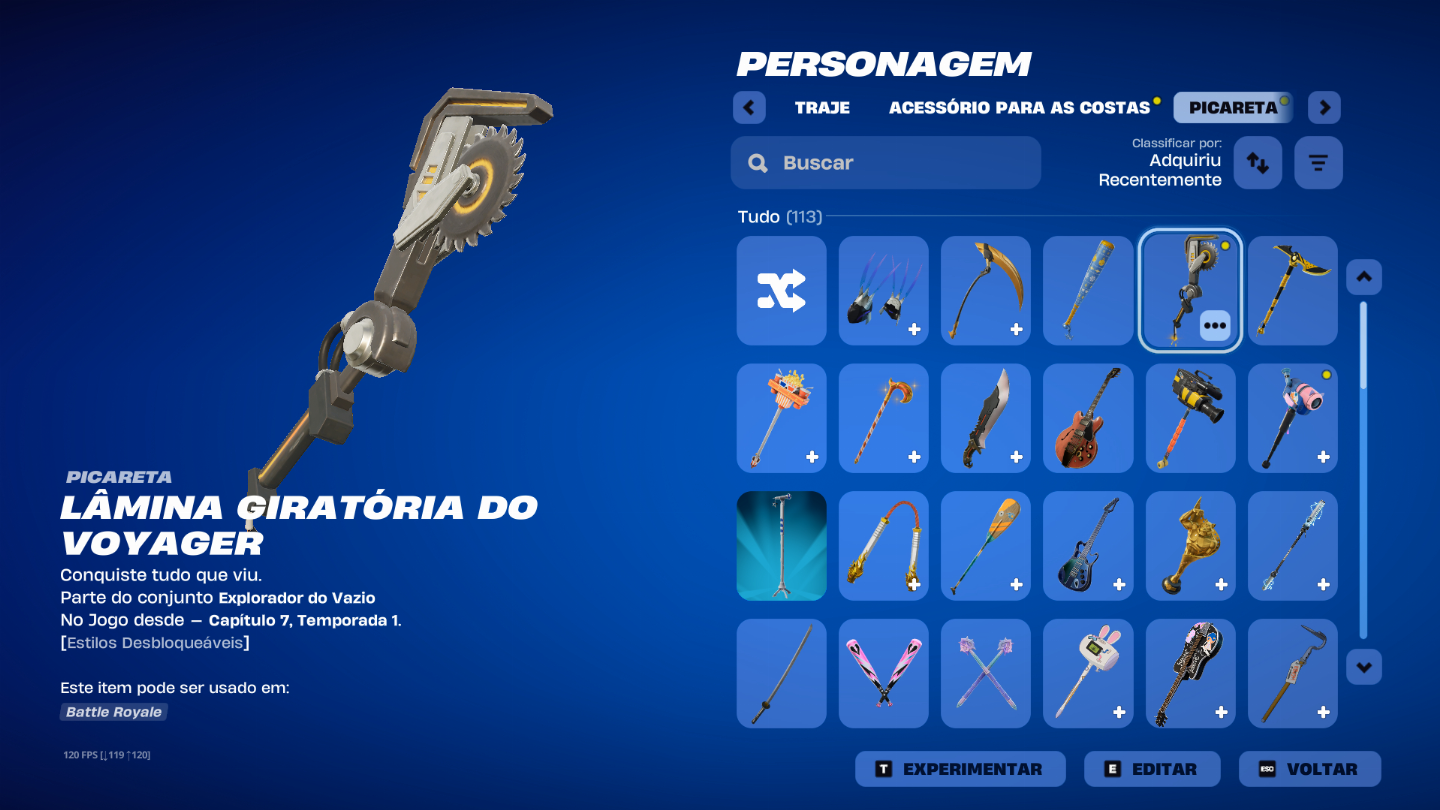 CONTA DE FORTNITE 274 SKINS