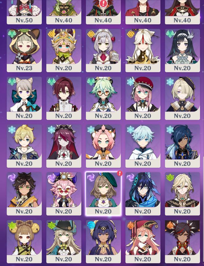 Conta de Genshin Impact com alto investimento! Muitos personagens, armas e giros