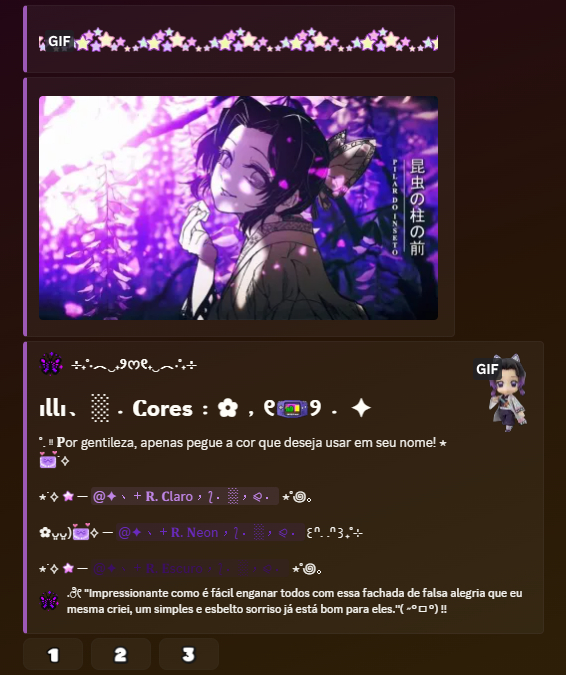 Embeds para Servidor no Discord!