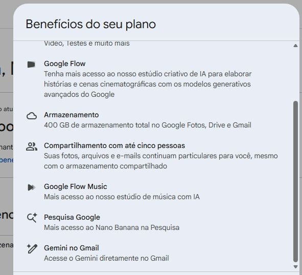CONTA GOOGLE AI PLUS | GEMINI + 400GB + FLOW & VEO | 30 DIAS