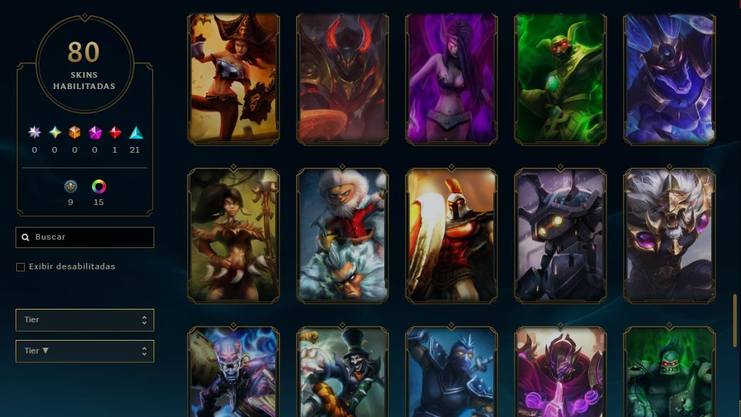 CONTA LOL - LV 95 - 80 SKINS - ESMERALDA 4