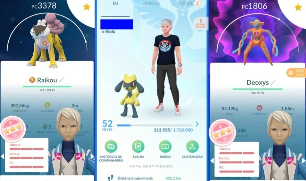 CONTA POKÉMON GO LEVEL 52 | 69 LENDÁRIOS | 47 BRILHANTES