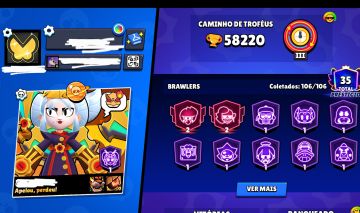 CONTA BRAWL STARS 58K, SATURNIANA II, LENDÁRIA!