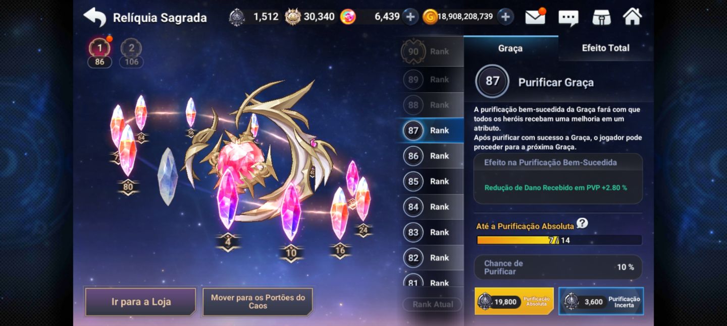 Conta End Game Grand Chase Mob