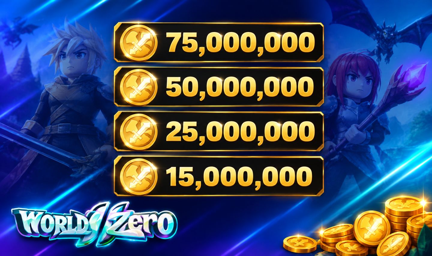 WORLD ZERO GOLD 1R$ por MILHÃO MUNDO ZERO COMPRAR DINHEIRO MONTARIA SKIN PERK
