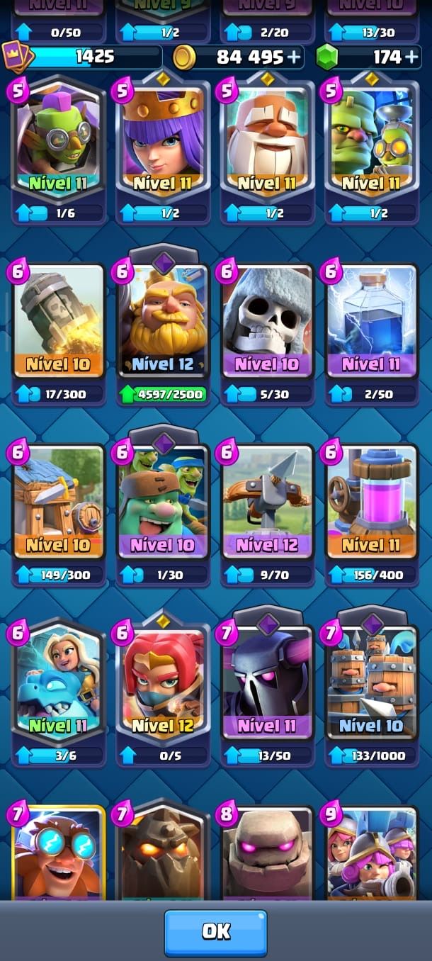 CONTA CLASH ROYALE 10.114 TROFÉUS | LVL 13 |