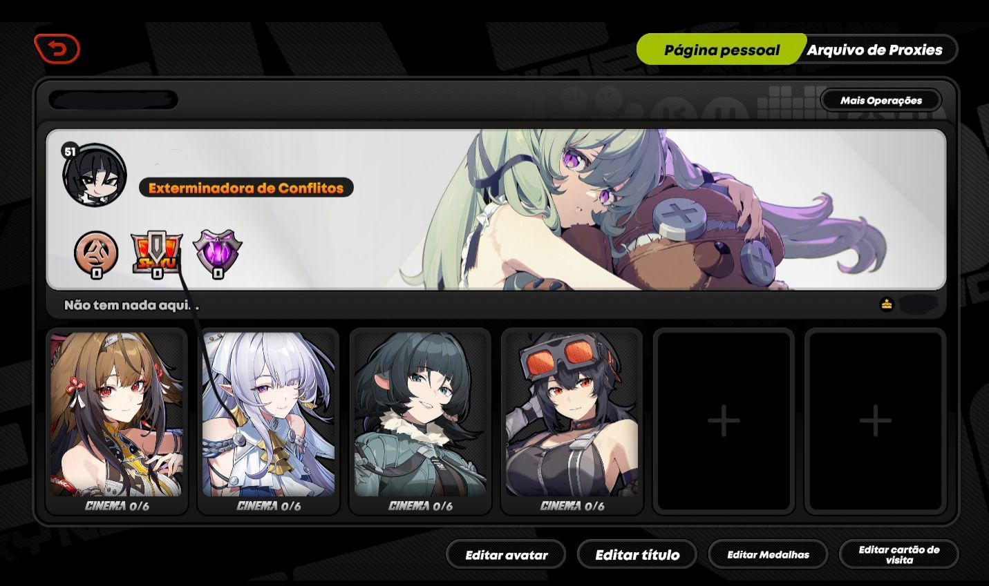 Velina + Ye Shunguang + Jane Doe + Biss [ CONTA BÁSICA ZZZ ]