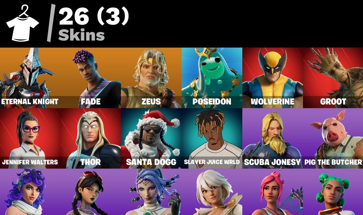 Conta Fortnite 26 skins (Primeiro Email) 100% Safe + 1.000 Vbucks