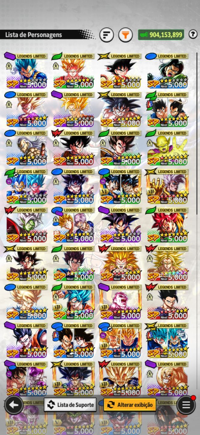 CONTA DRAGON BALL LEGENDS END GAME LVL 680