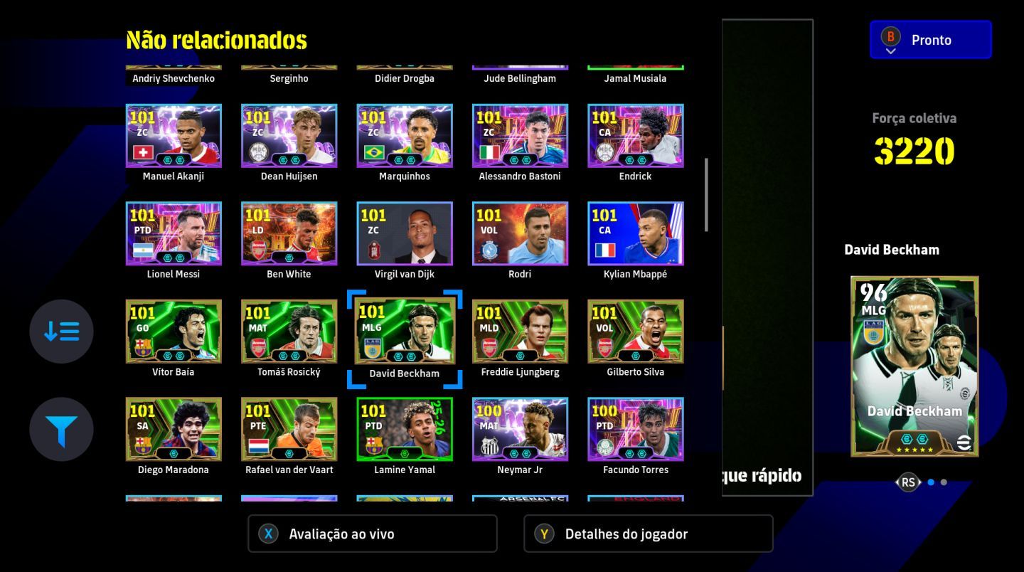 CONTA EFOOTBALL STEAM 3220+ 46 EPICOS 23 SHOWTIMES