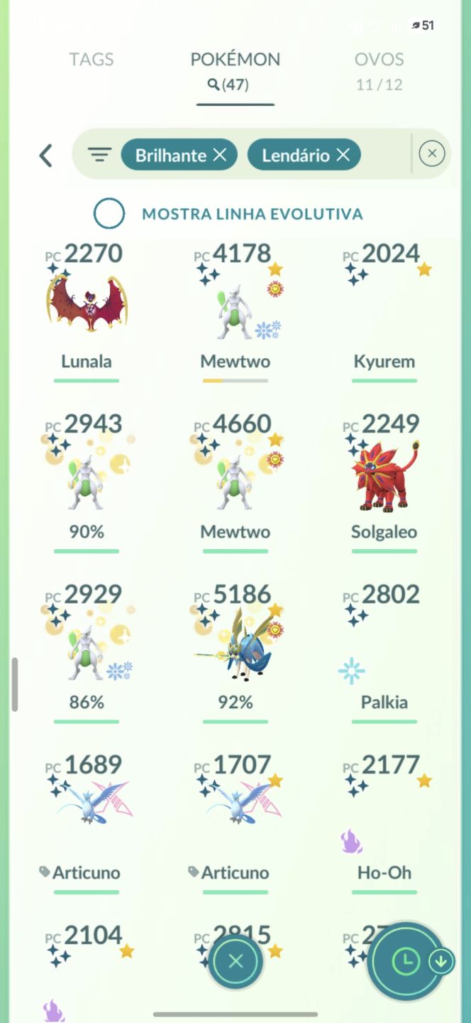 CONTA POKEMON GO MUITO SHINY