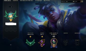 Conta LOL Smurf Esmeralda 3 72% de win rate com Ekko True Damage
