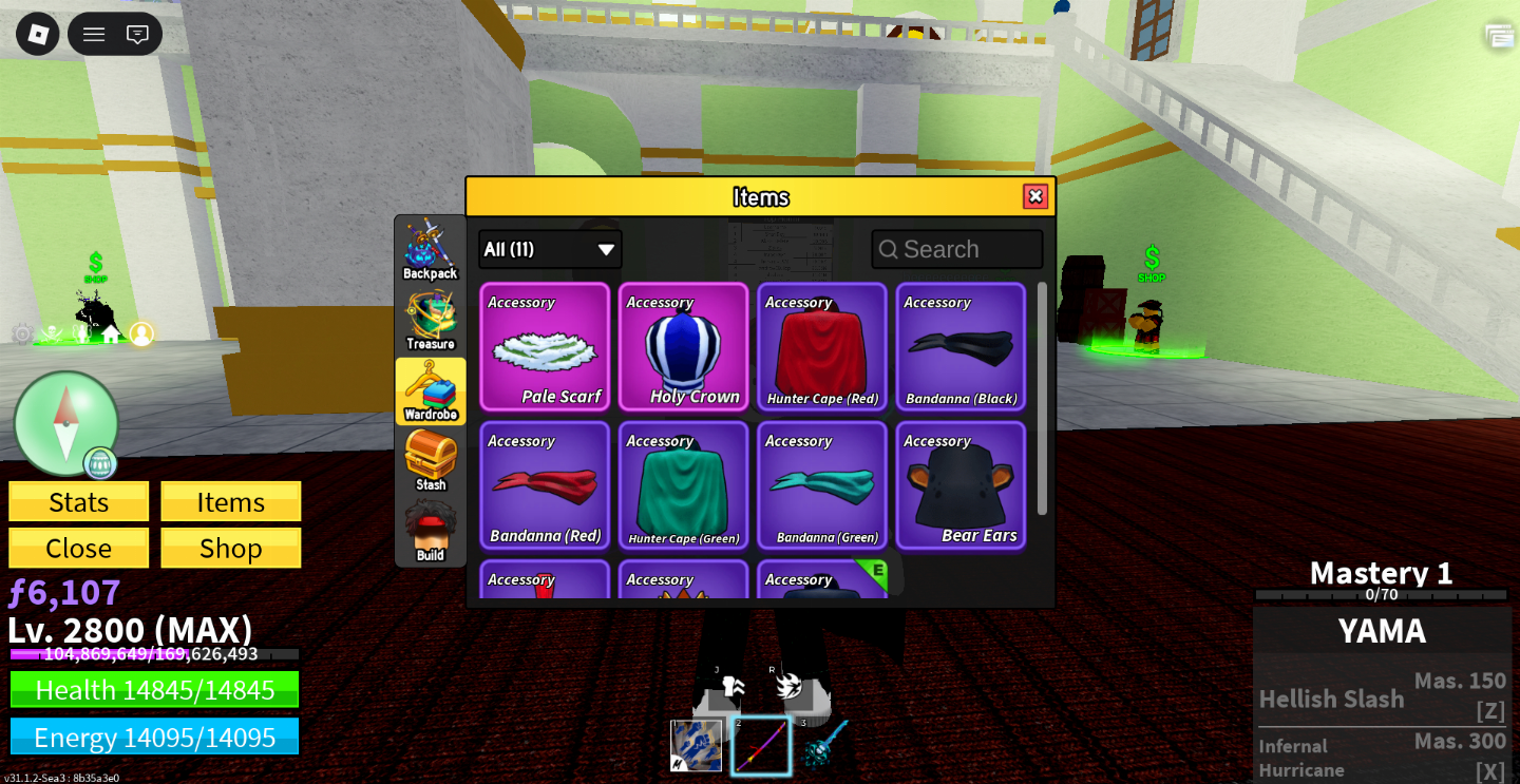 CONTA DE BLOX FRUITS [ LVL 2800+GDH+SG+YAMA+BUDDHA INV (GLOBAL)]