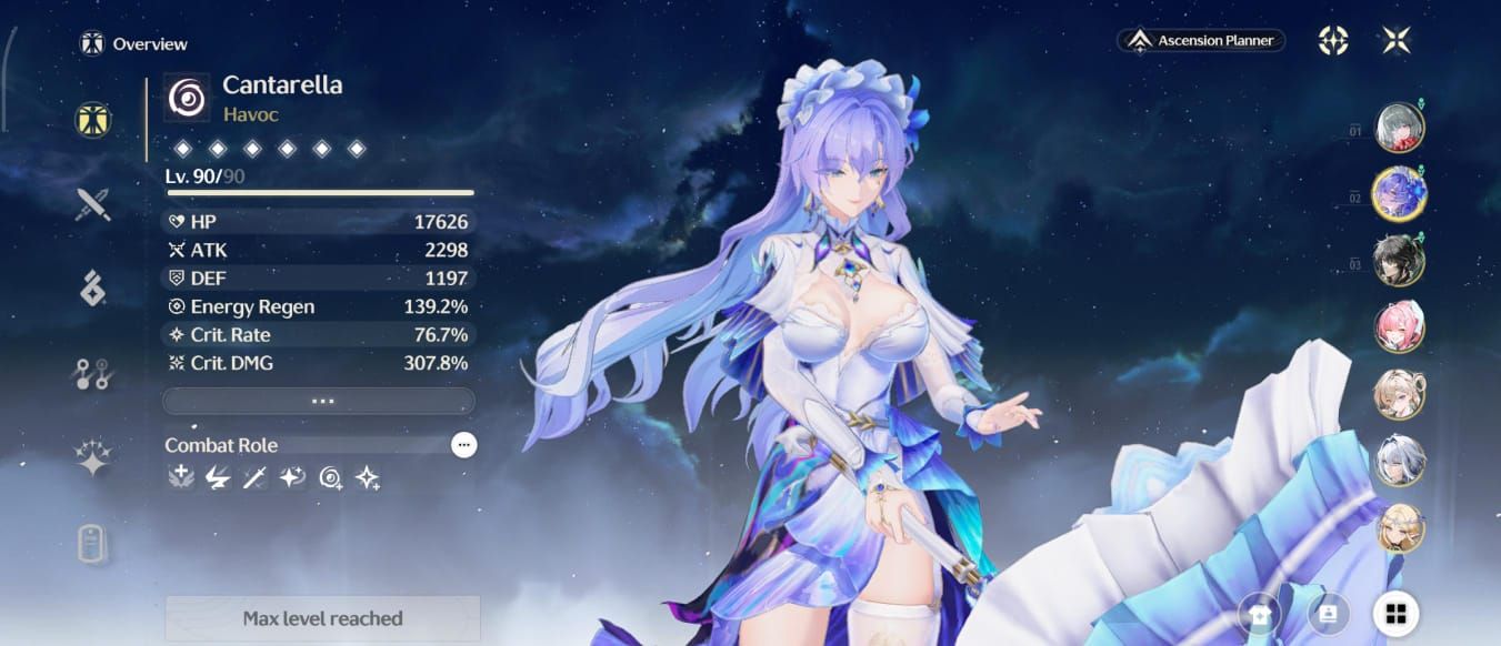Conta WuWa Endgame, lvl 80, Phrolova s1 time premium, 17 personagens t5