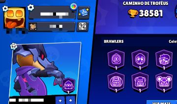CONTA BRAWL STARS COM 231 SKINS