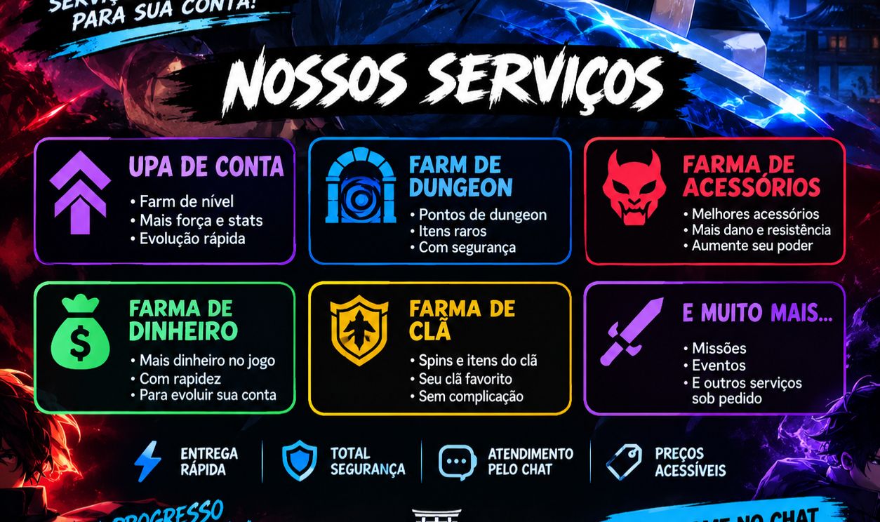 [PROJECT SLAYERS 2] SERVIÇO DE UP DE NÍVEL DE CONTA