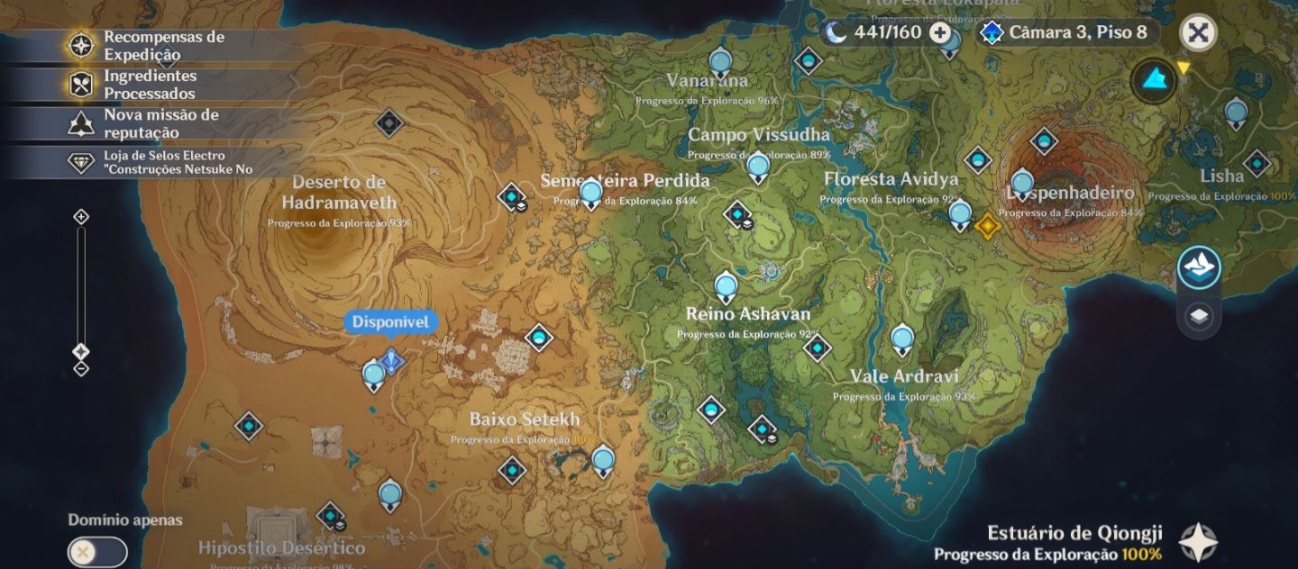 Yelan + BIS + Zhongli + Estrela invernal + Oração perdida aos ventos sagrados
