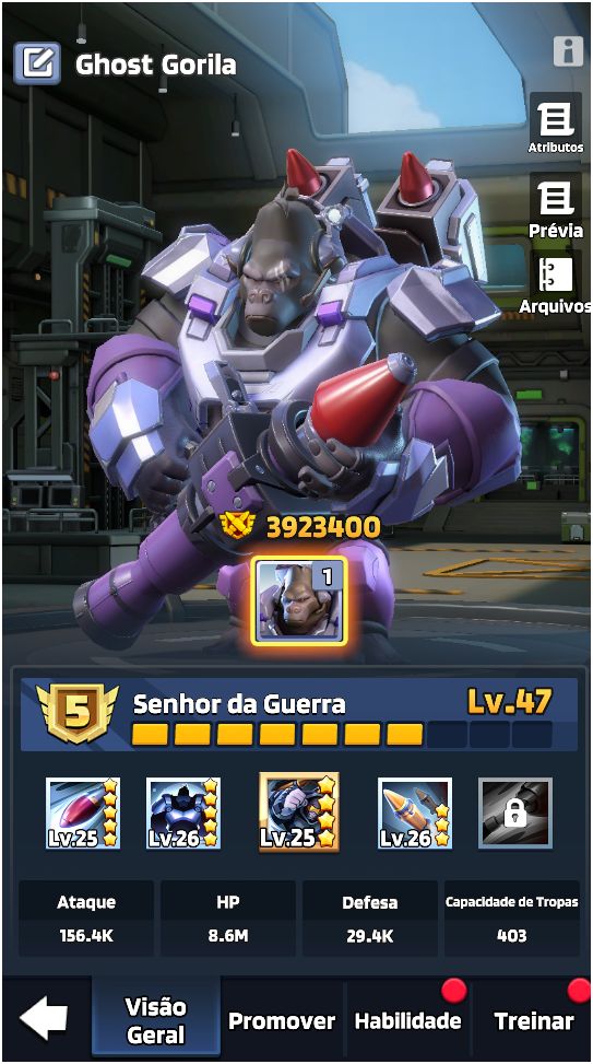 Last War HQ 35 | Tropas T11 Ativo | VIP 14 | Esquadrão 59.20M | Serv. 1091