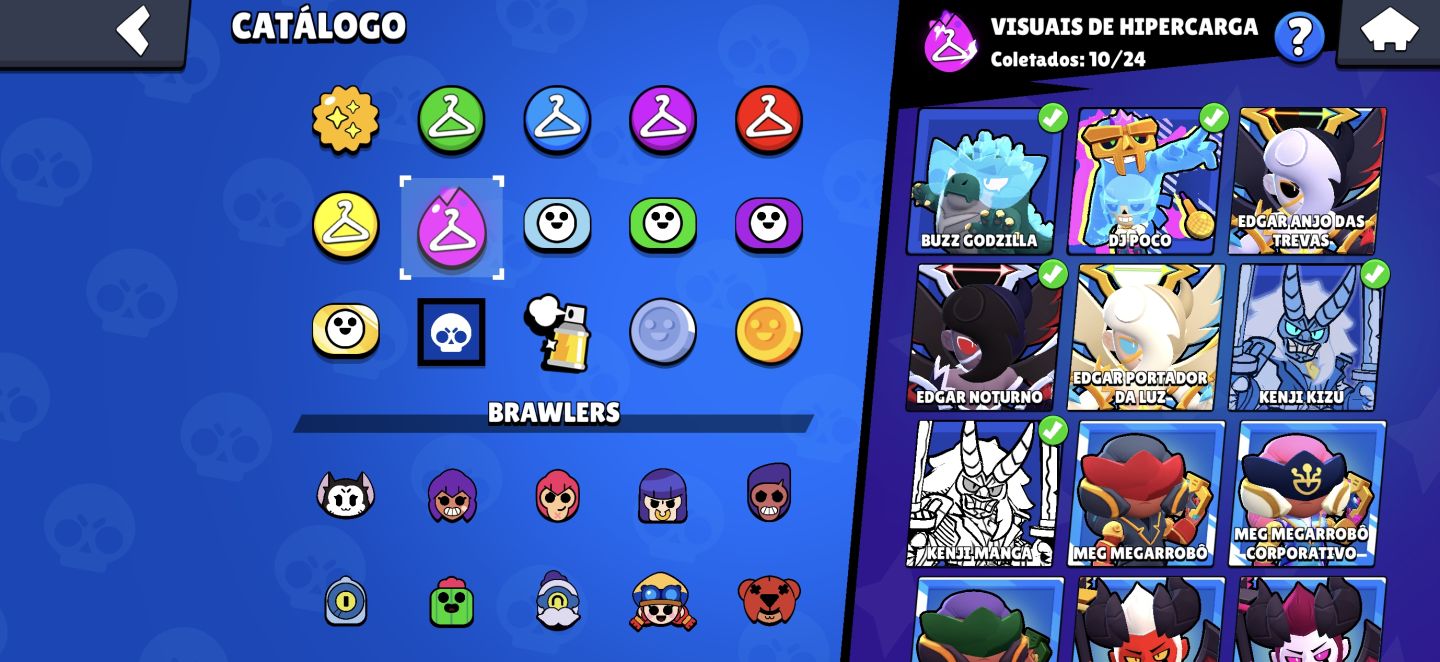 CONTA DE BRAWL STARS AVANÇADA COM TODOS OS BRAWLERS E MUITO RECURSO