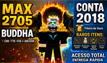 CONTA 2018 | BLOX FRUITS MAX | CDK + TTK + FOX LAMP + SHARK ANCHOR | ITENS RAROS