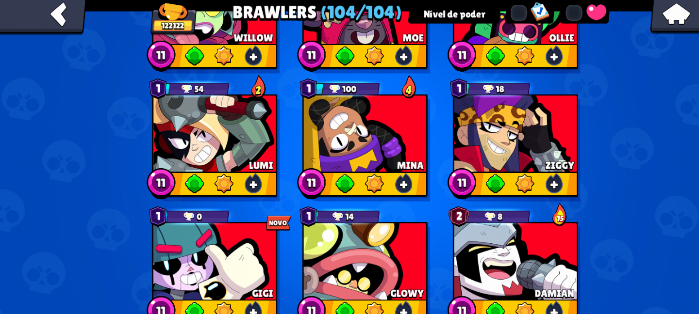 CONTA DE BRAWL STARS FULL COM DIVERSAS SKINS RARAS DIRETAMENTE PARA SEU E-MAIL