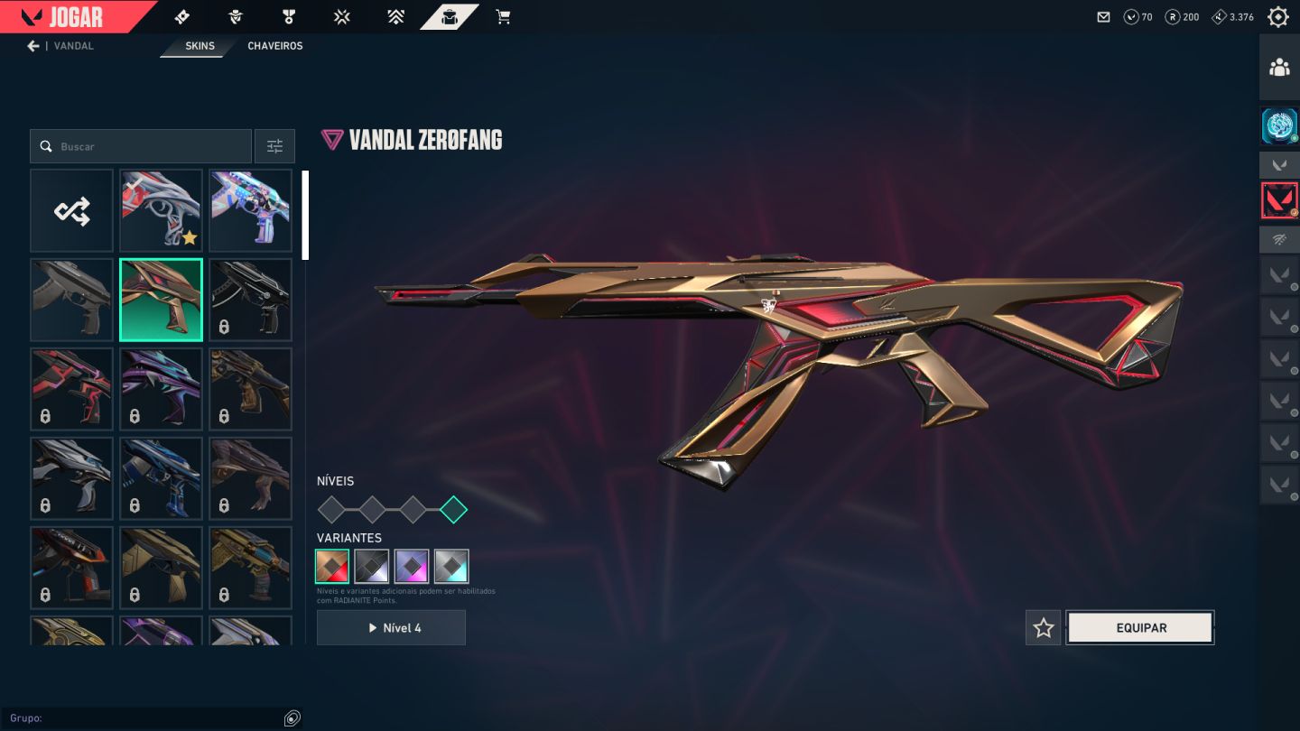 CONTA VALORANT FULL ACESSO | VANDAL GAIA + SHERIFF ONETAP + PHANTOM RADIANT